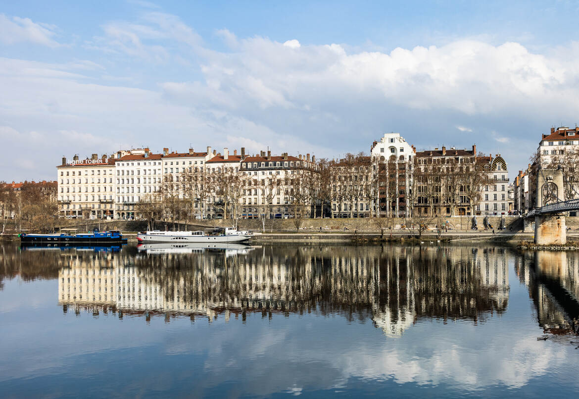 Reflets sur le Rhône