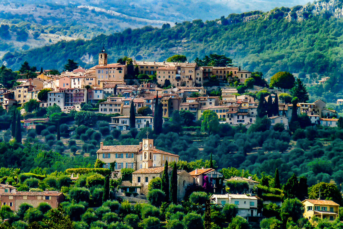 Les deux villages Opio et Châteauneuf