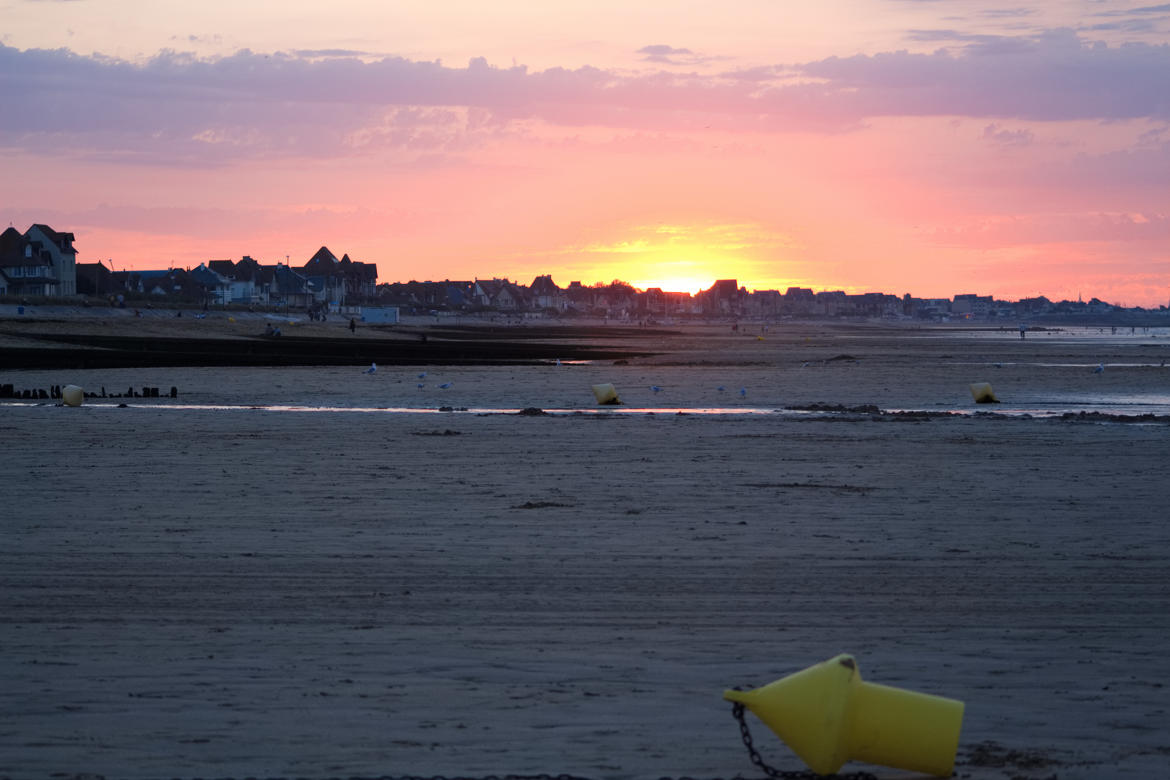 coucher de soleil en Normandie