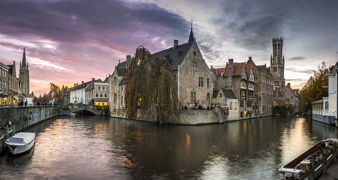 Vue panoramique de Bruges