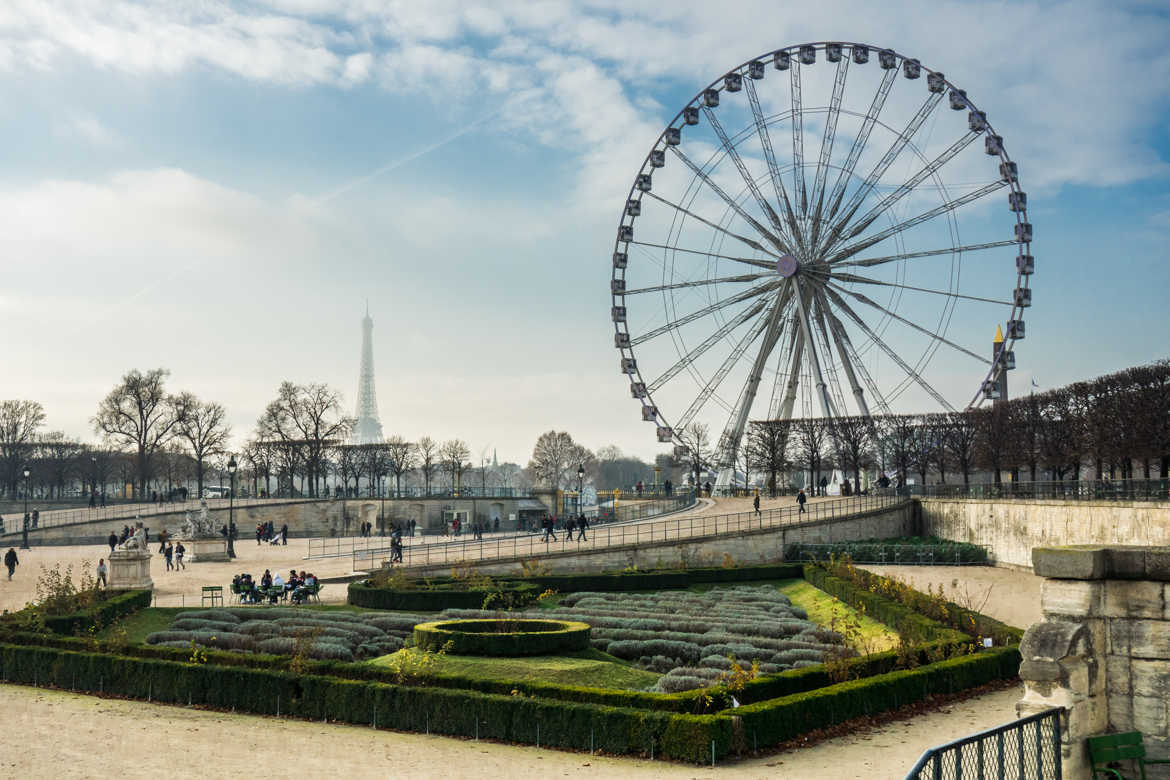 Jardin des Tuilleries l'hiver