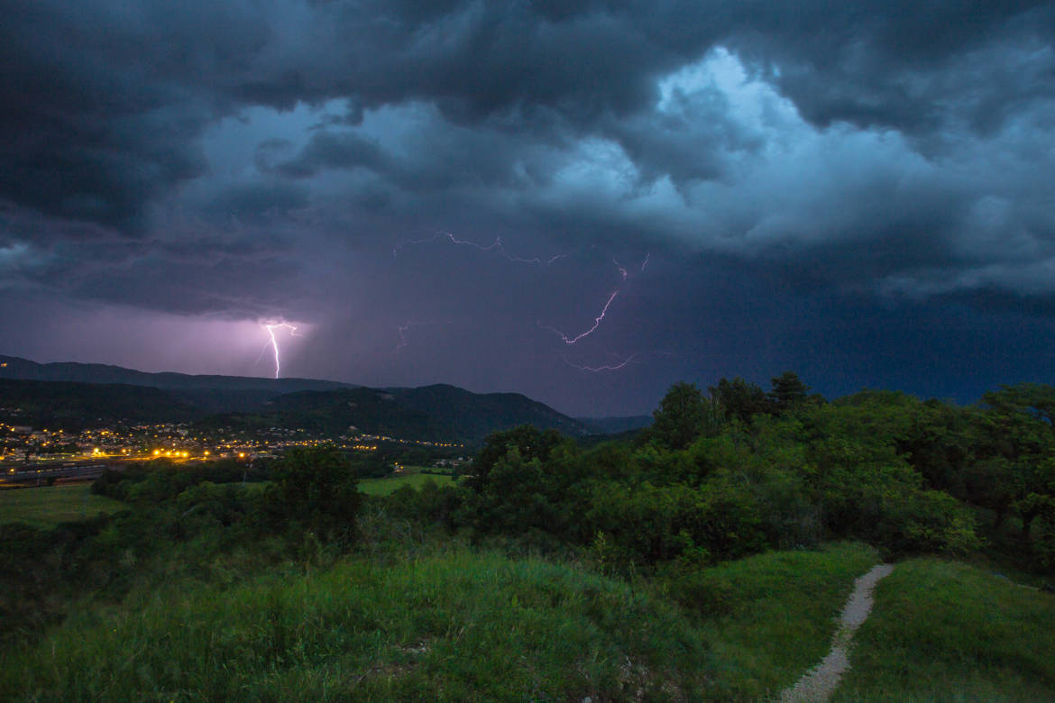 Orage sur l Ain