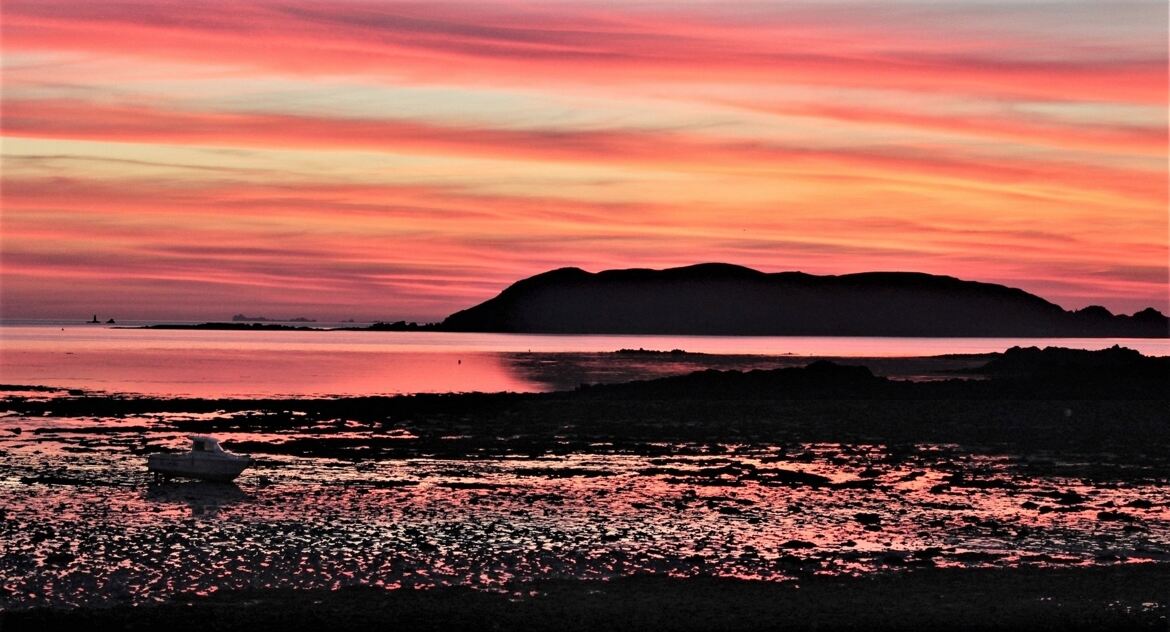 Ciel et mer en feu