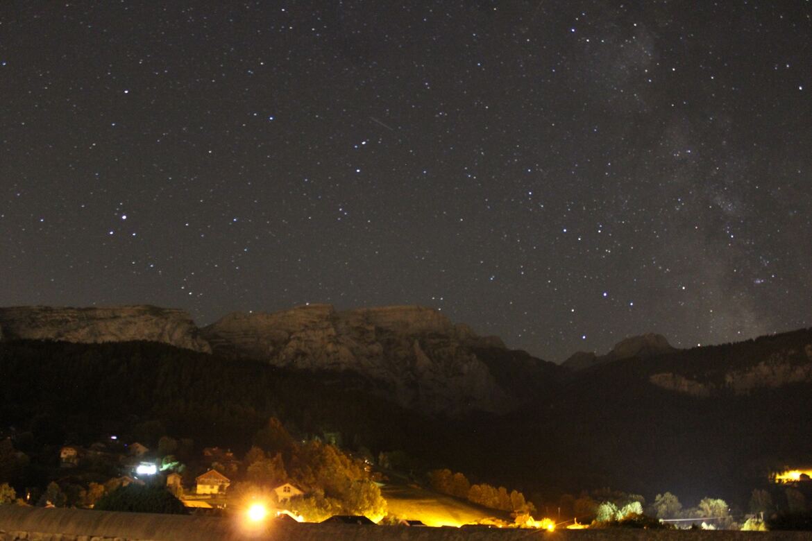 voie lactee sur aravis