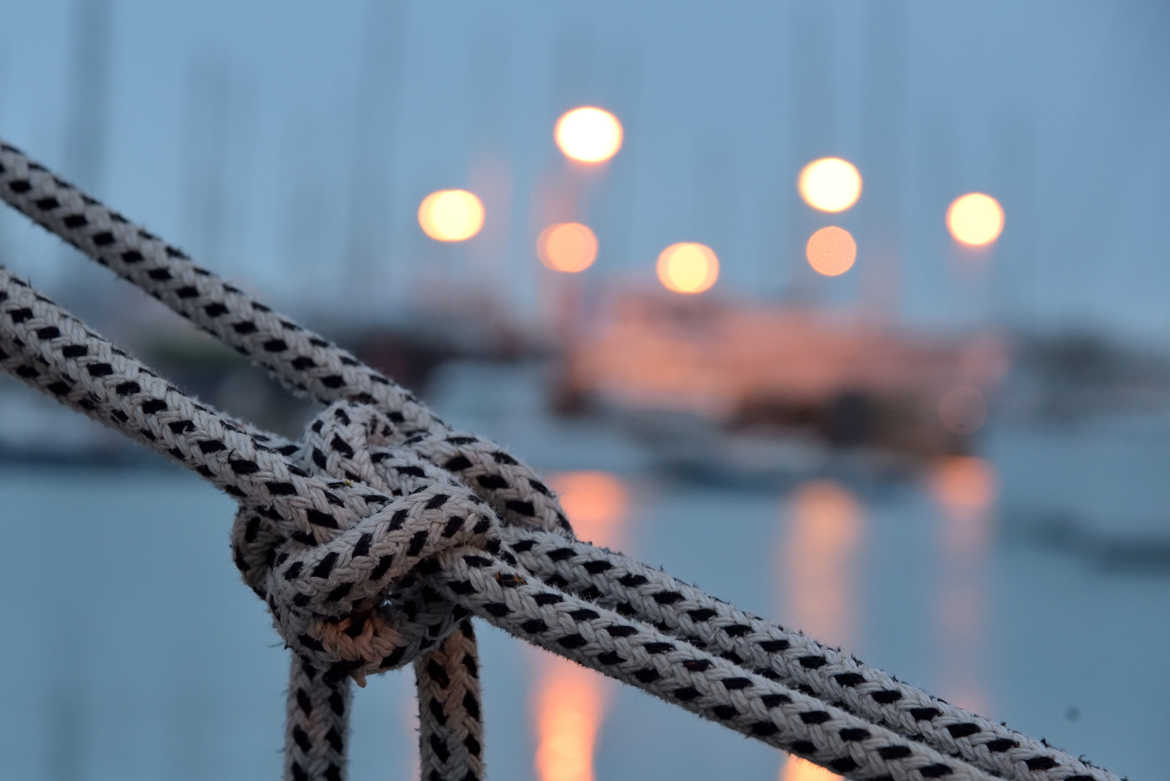 fin de journée sur le ponton