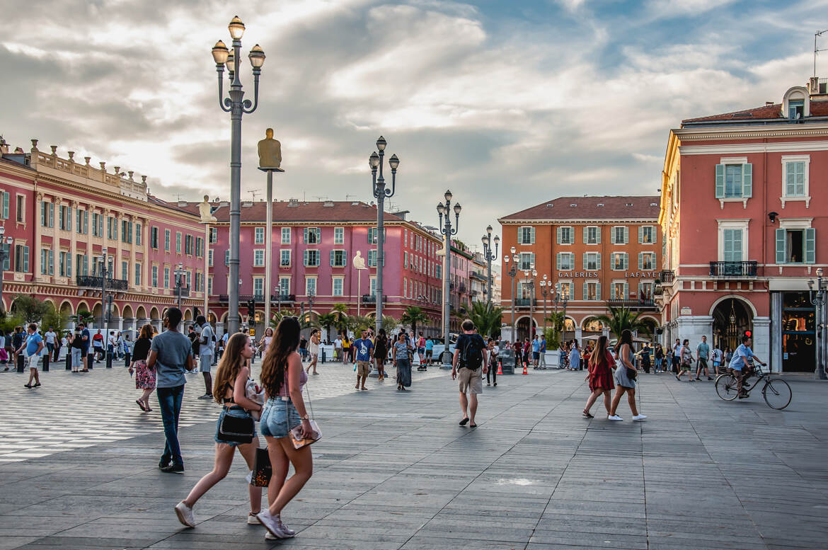 Période estivale à Nice