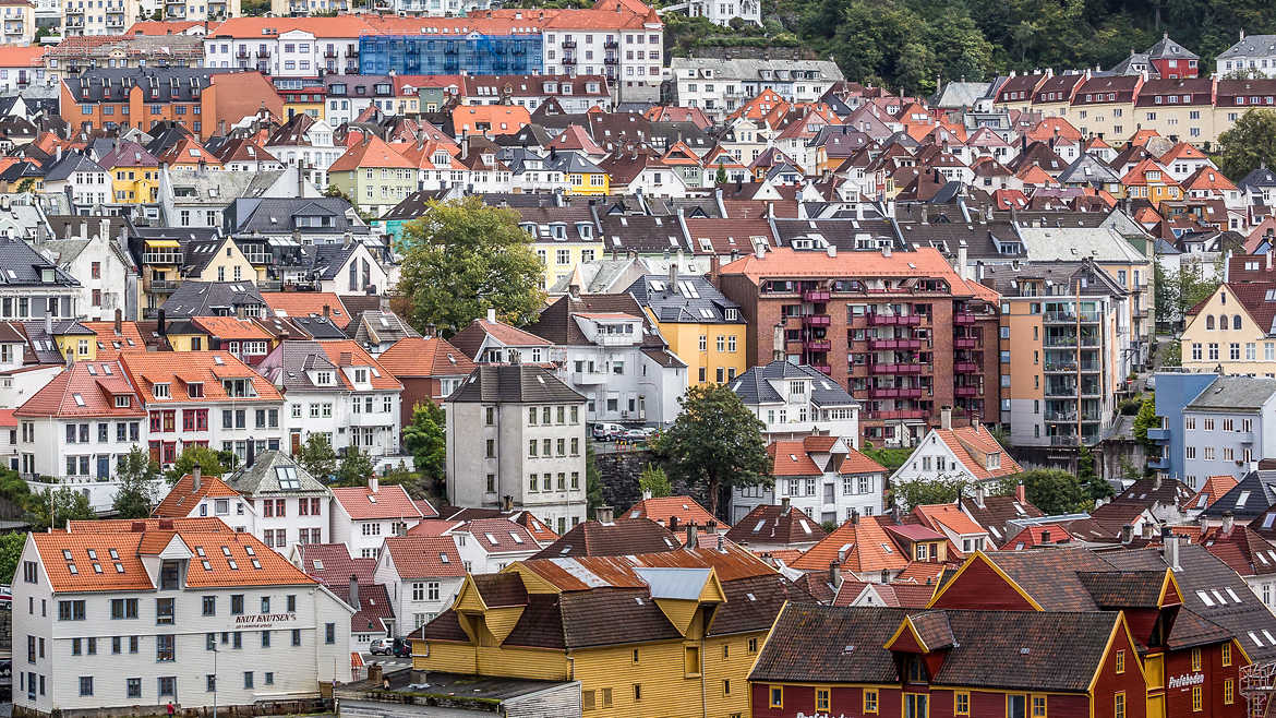 Sur les toits de Bergen