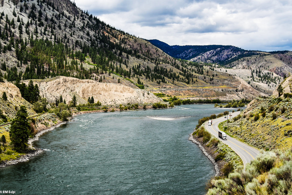 Paysage des Rocheuses vu du train