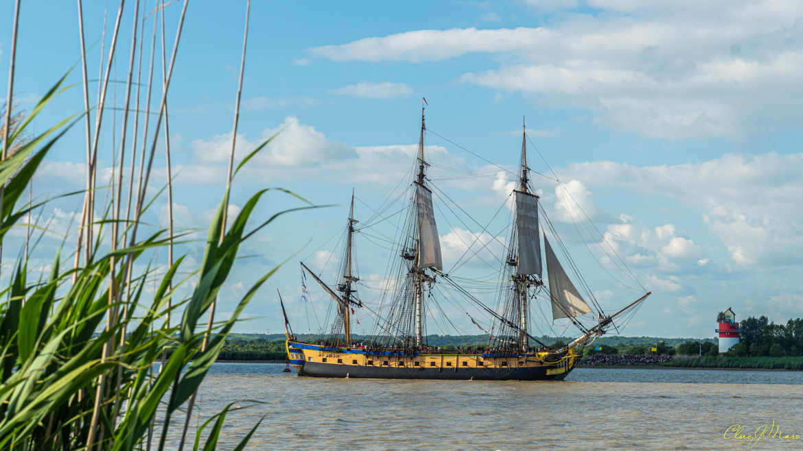 L'Hermione sur Loire