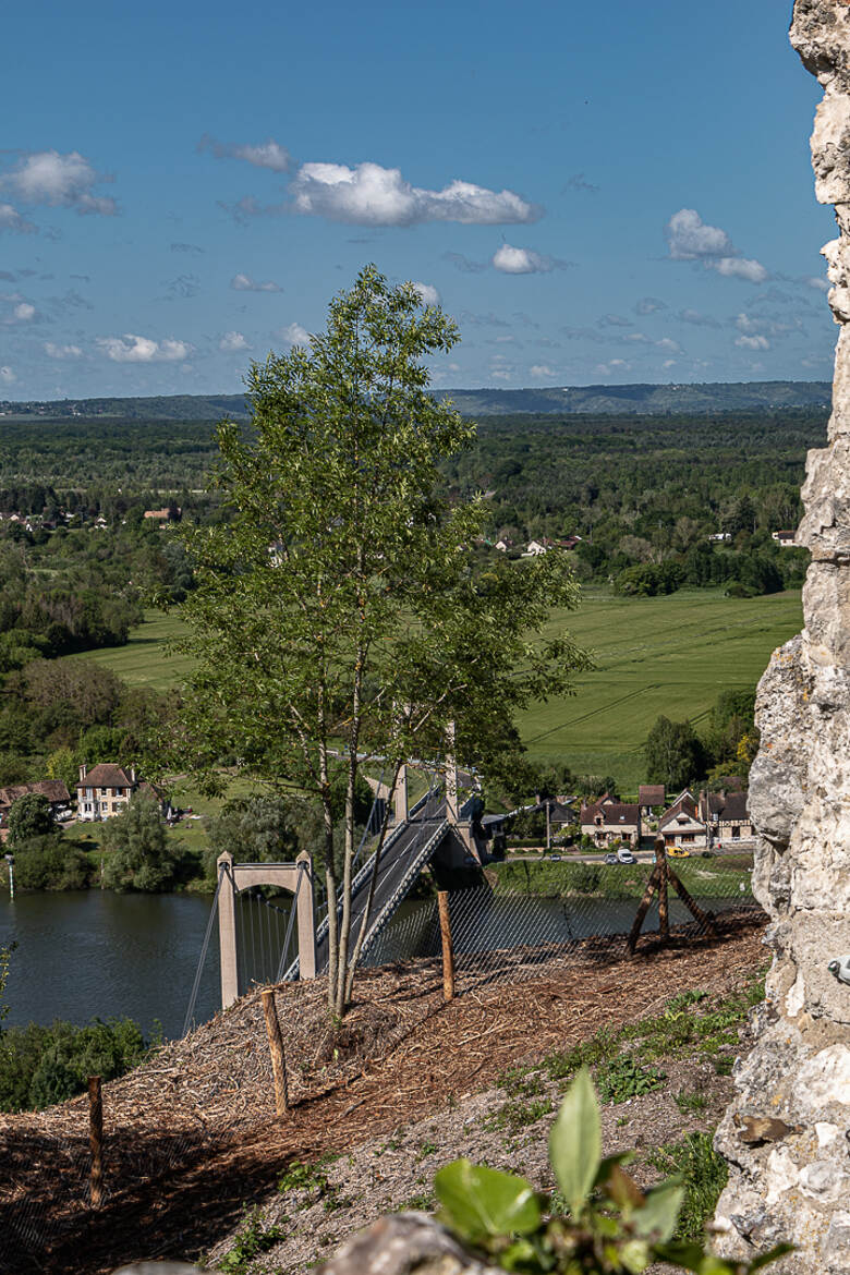 vue sur le pont CHATEAU-GAILLARD