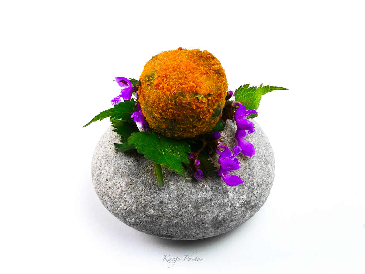 Croquette de pommes de terre et ail des ours