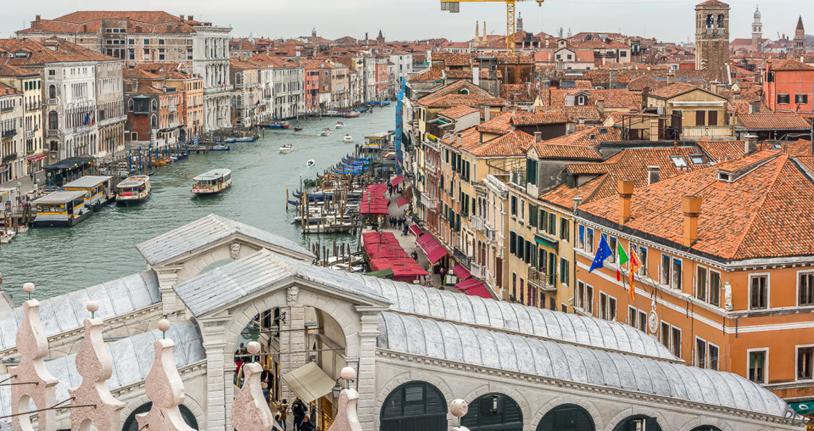 Venise, vue du Rialto