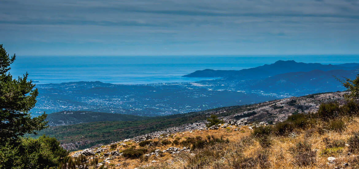 Plongée sur la belle bleue.
