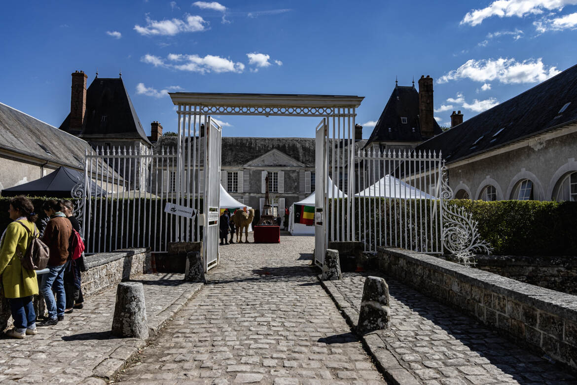 entrée cour du château Janvry
