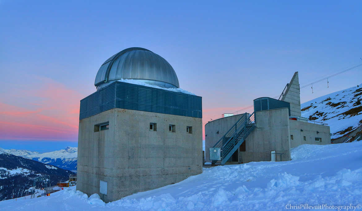 lever du jour sur l observatoire Astronomique Francois-Xavier