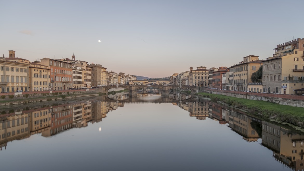 Lever de lune sur Florence