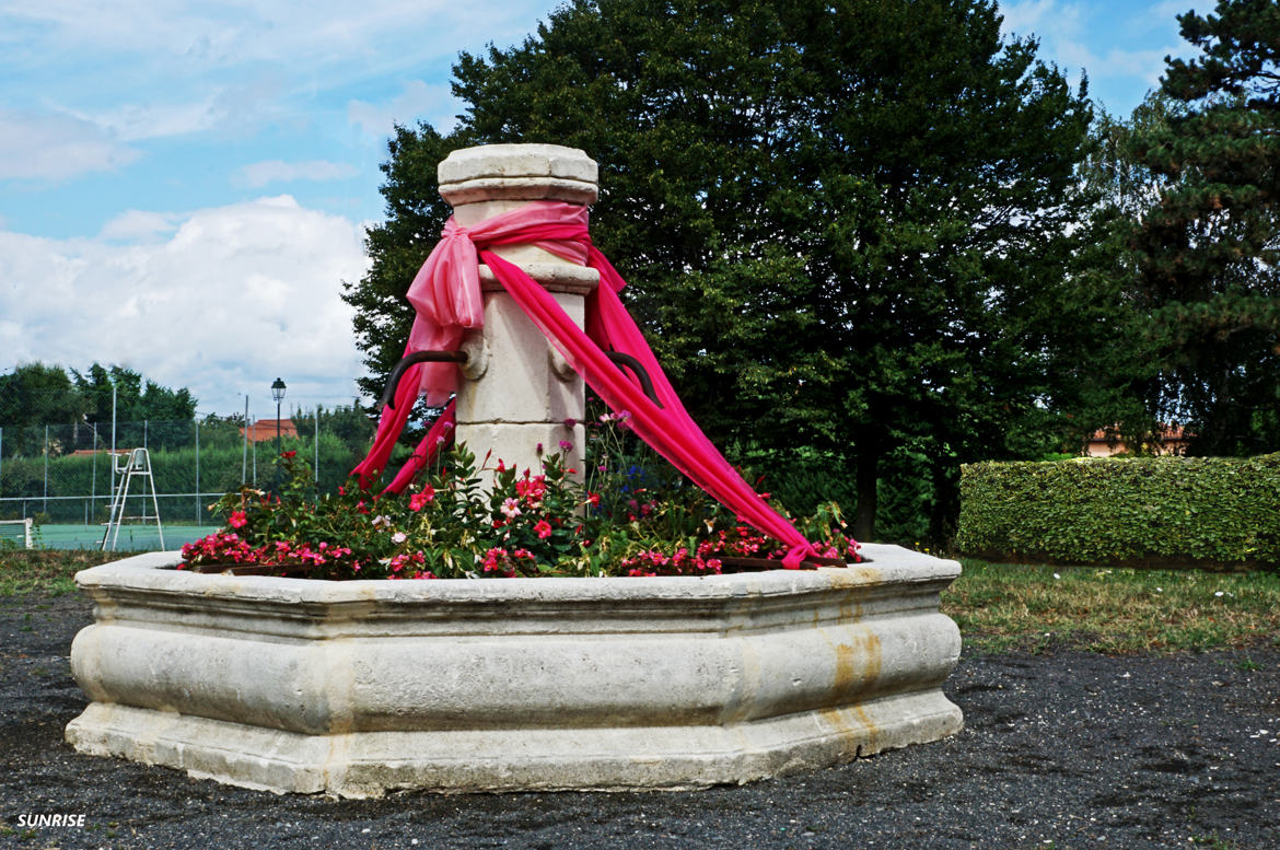 Fontaine à fleurs