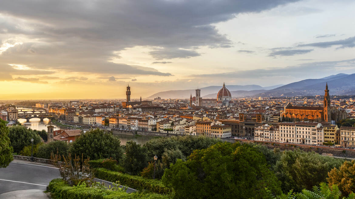 Florence au coucher du soleil