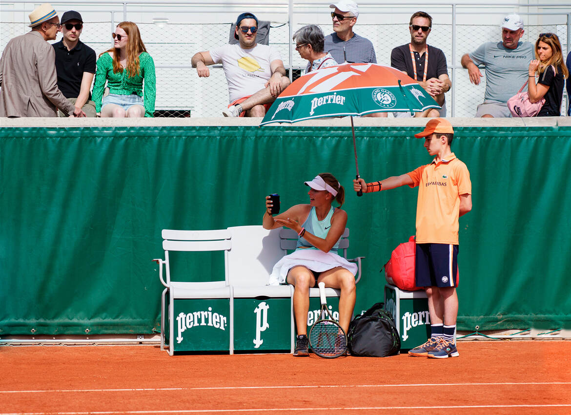 Coup de chaleur à Roland GARROS