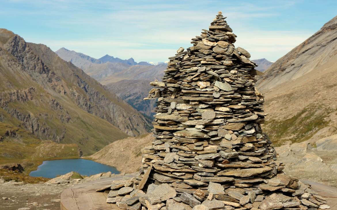 Le lac Foréant du col vieux 2806m