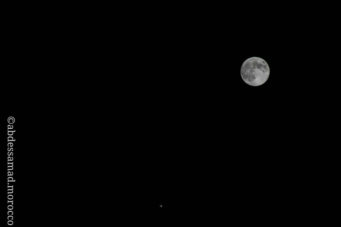 Moon and Saturn