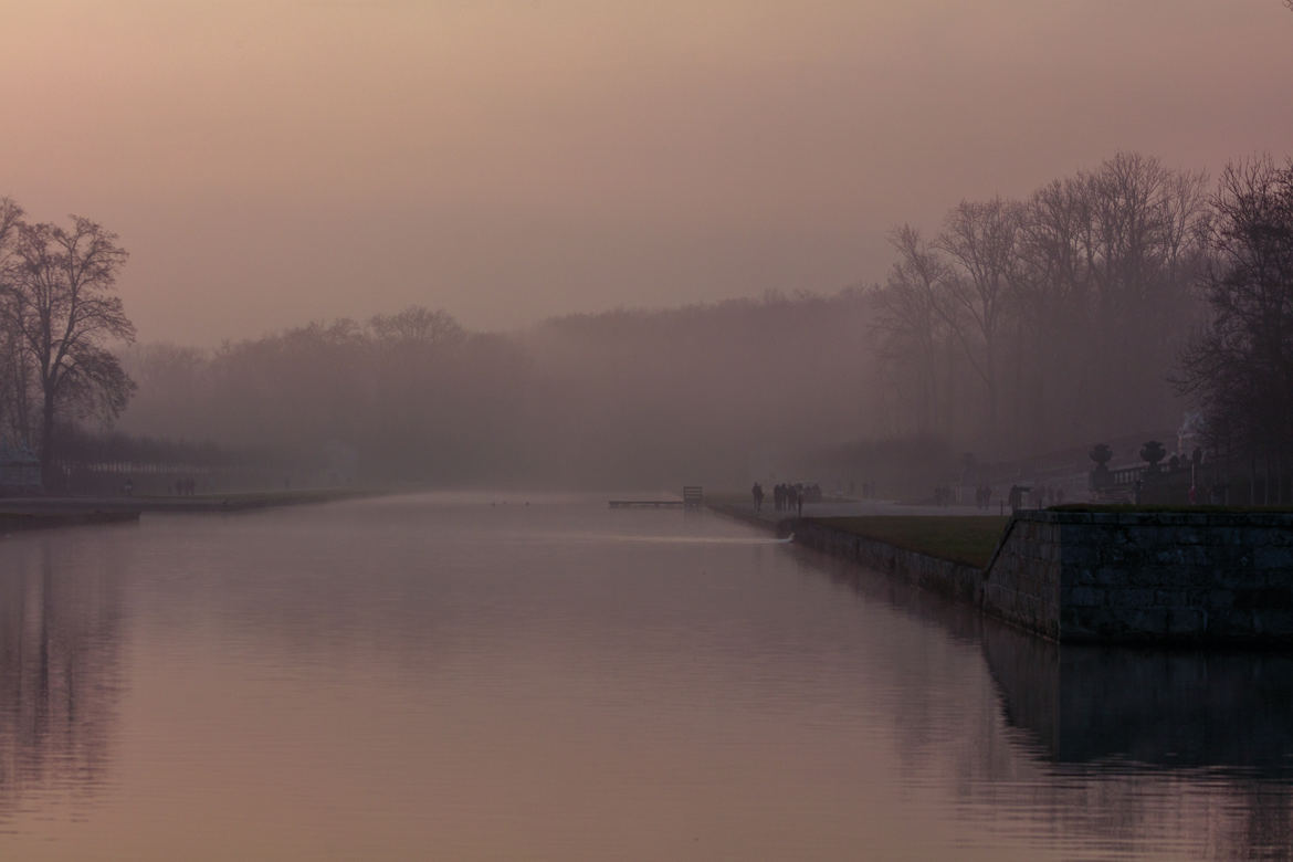 Déambulation, entre brume et crépuscule