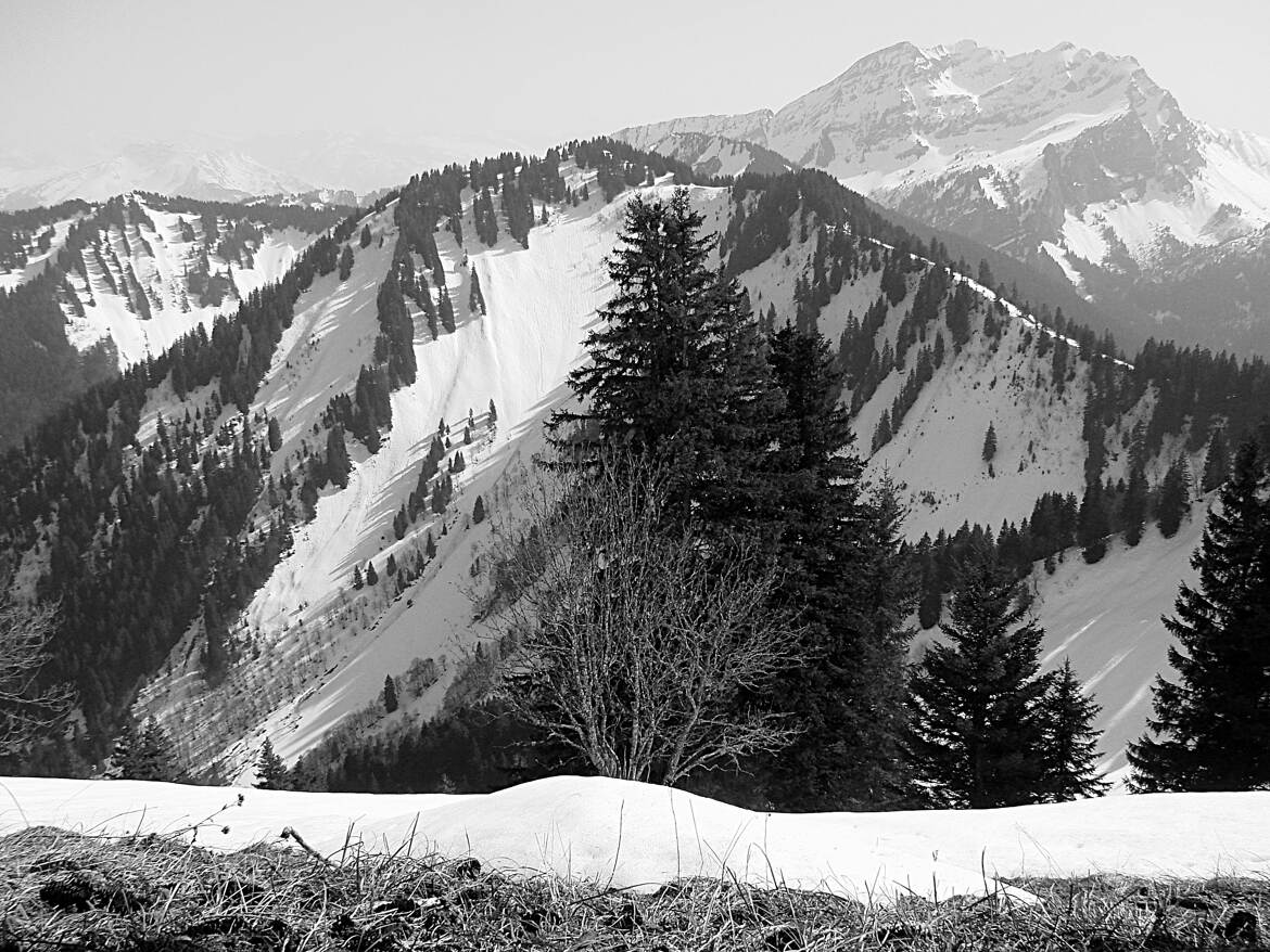 Sur le parcours de crête