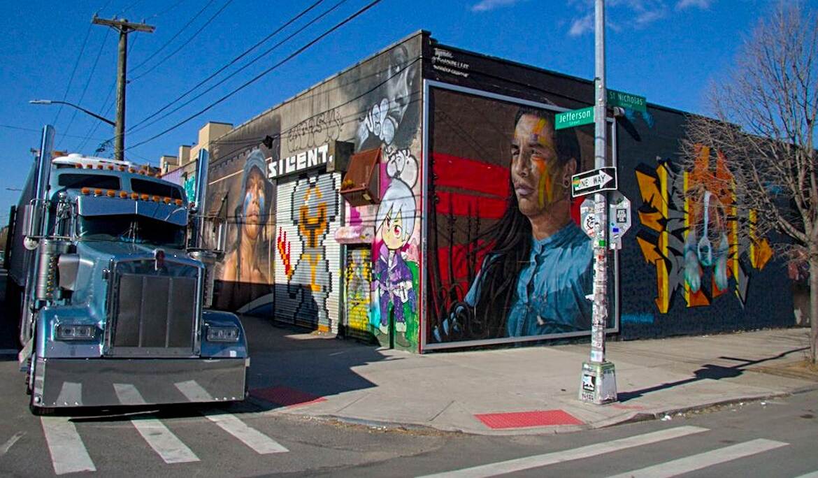 Carte postale rue de Brooklyn