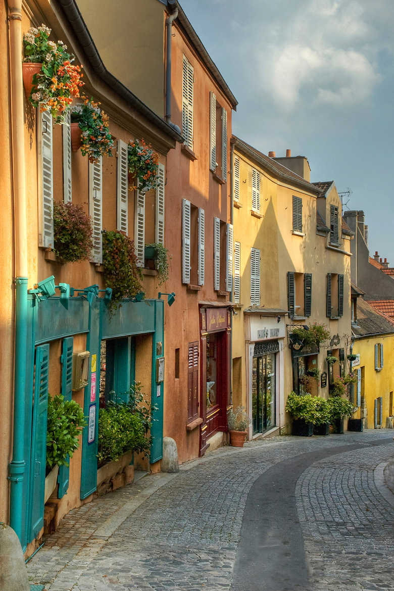 petite rue colorée.