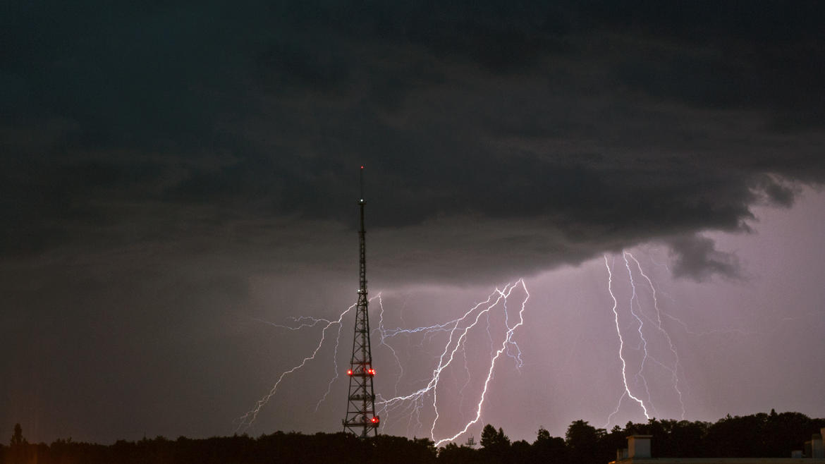 Orage sur la ville