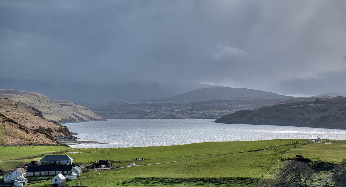 Lumière dans les Highland.