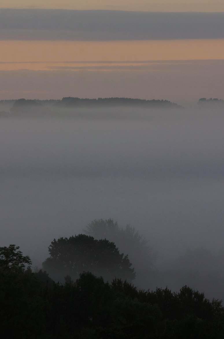 Brume dans la vallée de l'Oise.