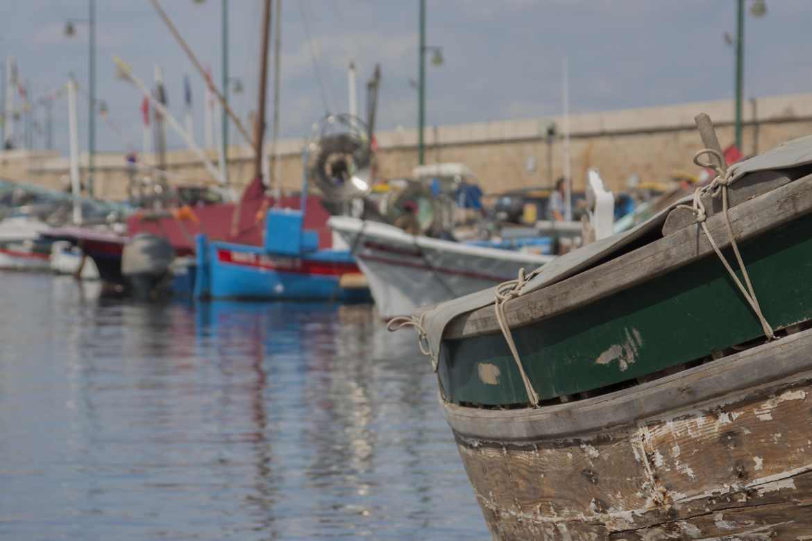 barque dans le vieux port