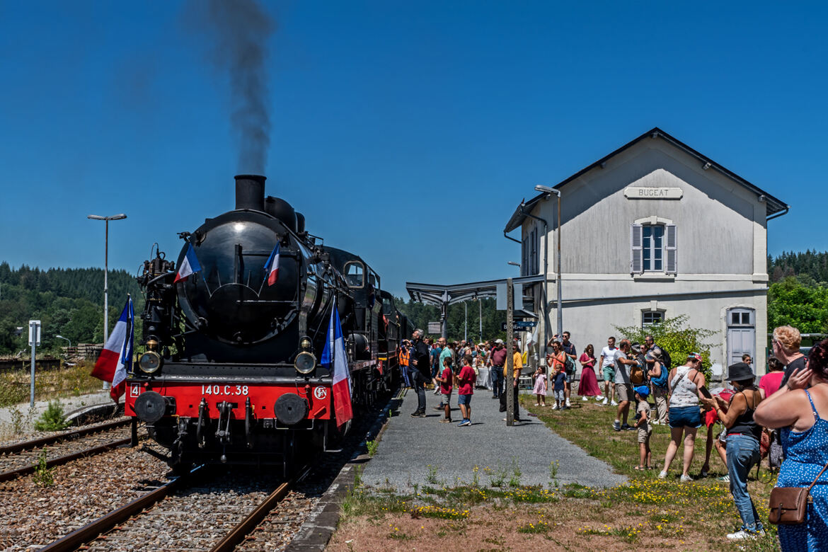 Arrivée du train à vapeur