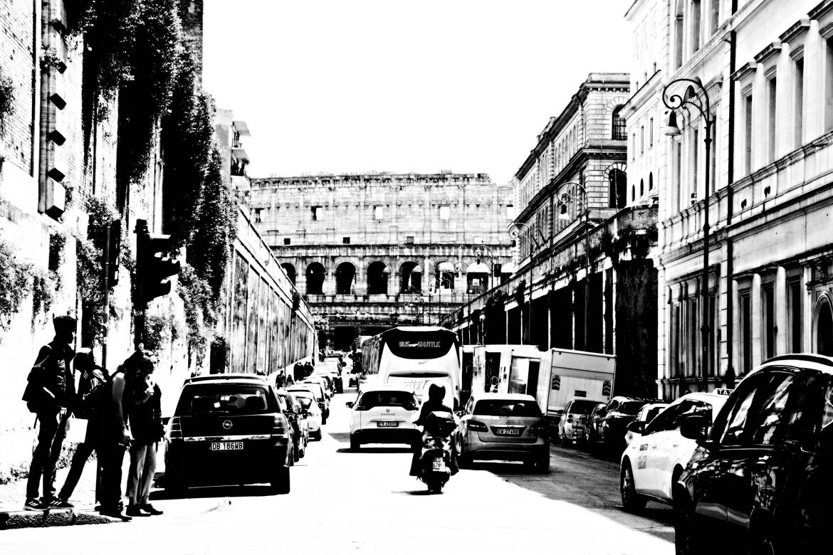 Dans les rues de Rome