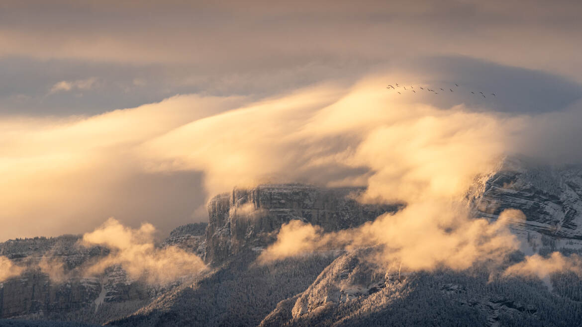 Aube sur le vercors