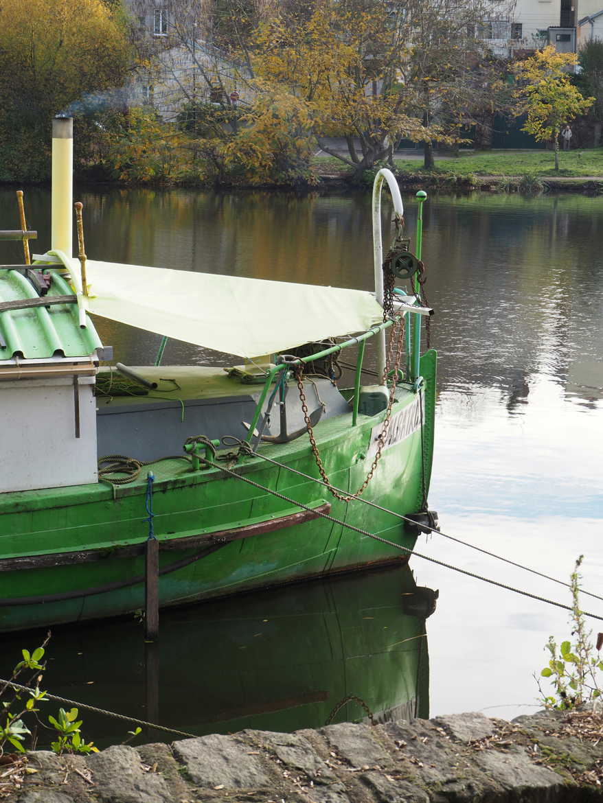 cheminée d'une péniche