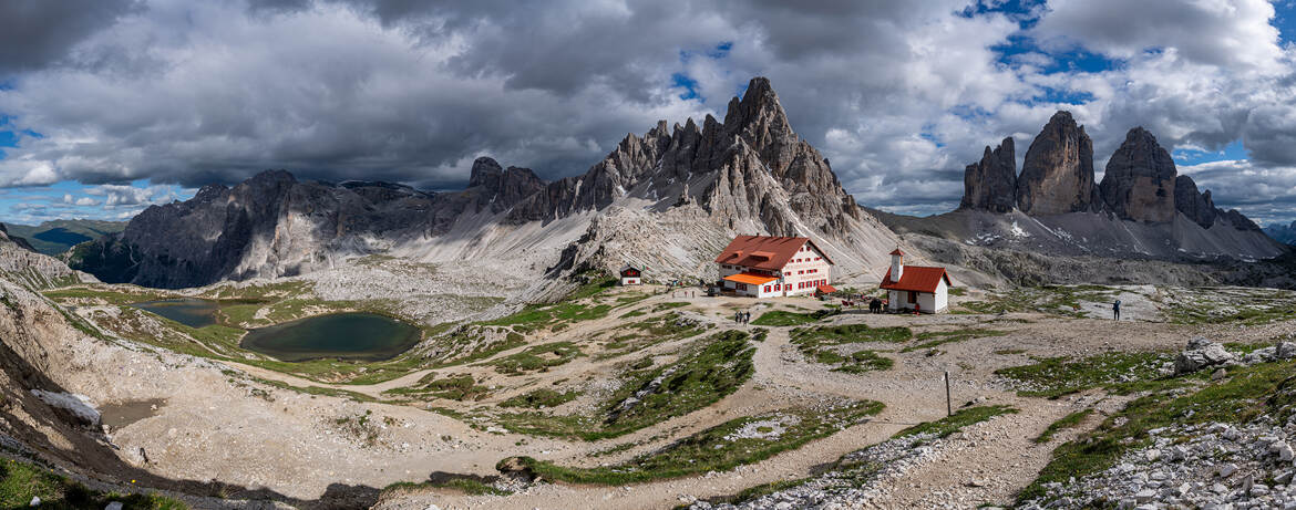 refuge Locatelli, le mont Paterno et les Tre Cime