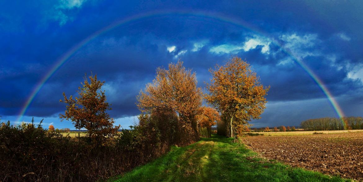 Chemin à l'arc en ciel