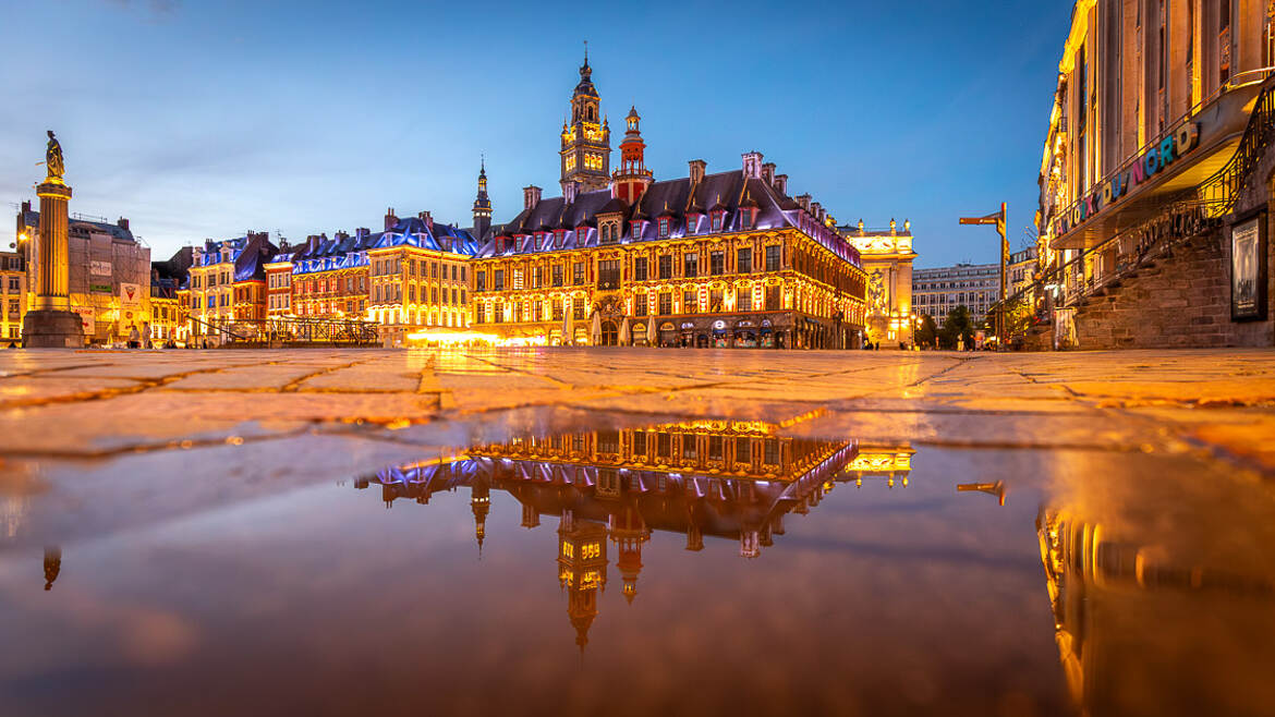 Les reflets de la Grand Place de lille