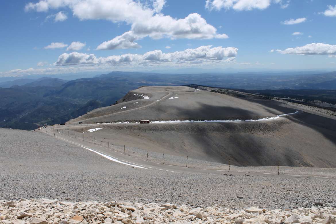 au sommet du mont Ventoux