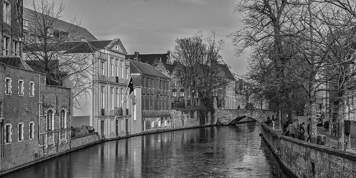 Bruges, les canaux, l'hiver (2)