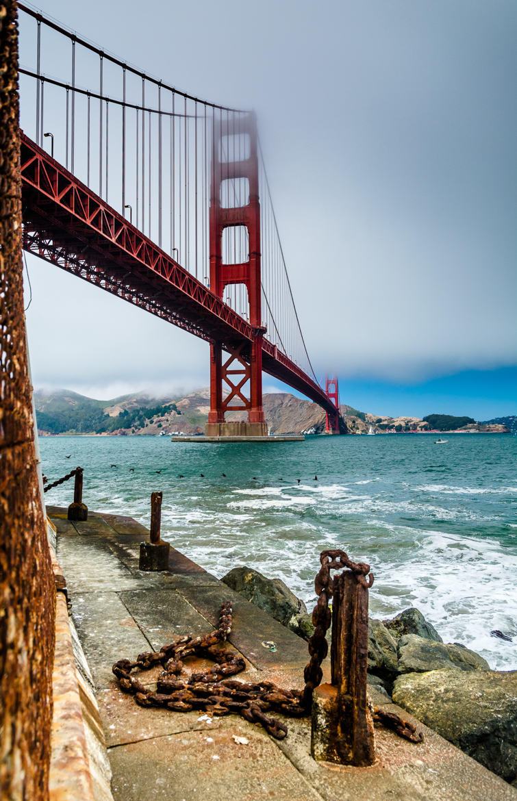 Quai oublié au pied du Golden Gate