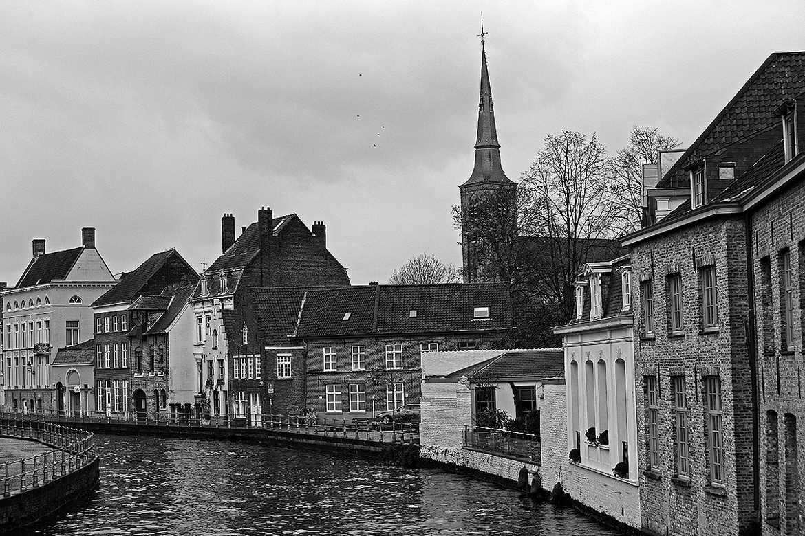 Bruges en noir et blanc