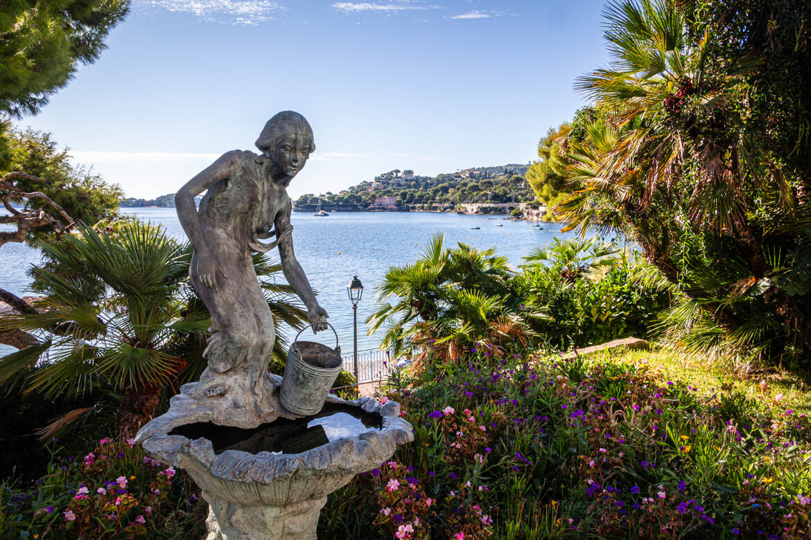 Vue des jardins Ephrussi de Rotschild