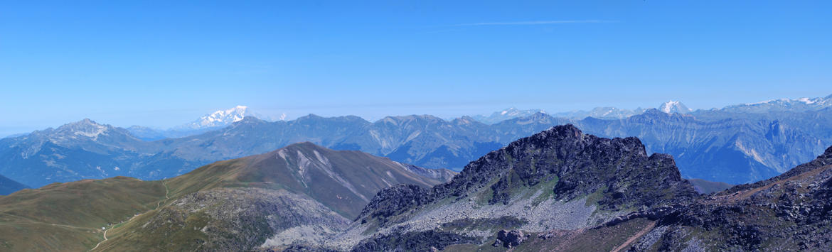 Mont Blanc vu du lac Bramant