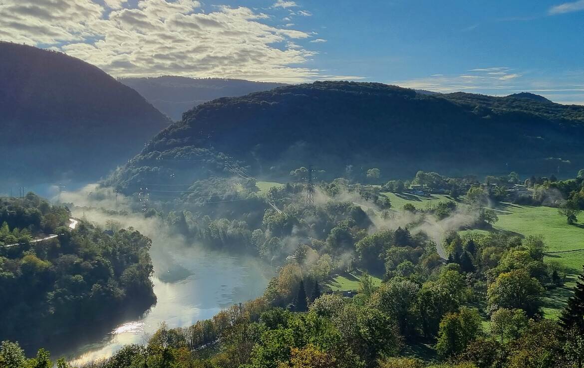 Lumière du matin sur l Ain