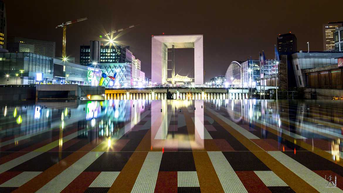 reflet à la défense... en couleur