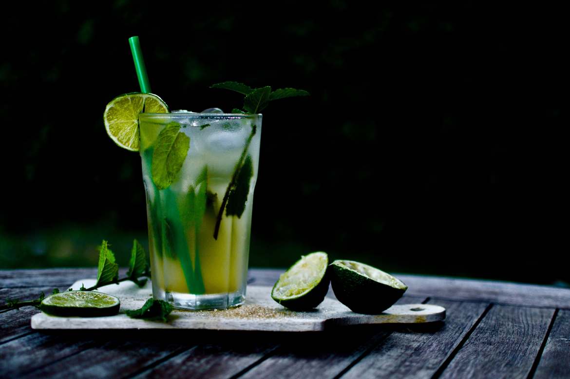 Mojito sur fond noir (sans fond noir)