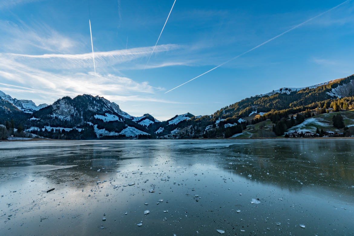 Gel sur le lac